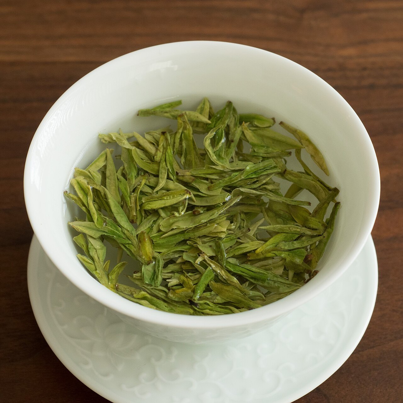 Tea leaves in a cup — food inspiration