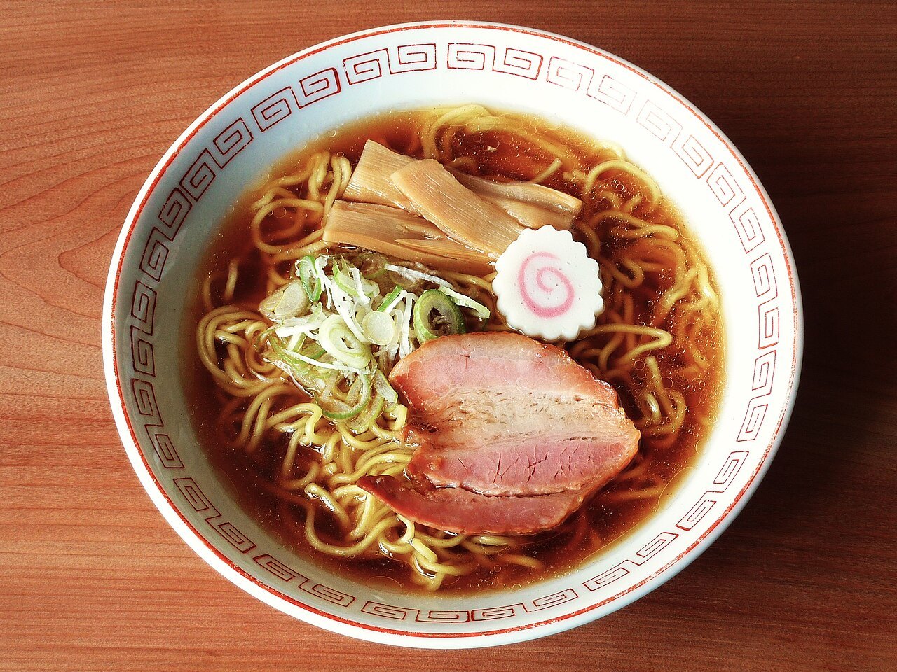 A prepared bowl of ramen, serving inspiration